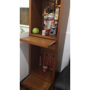 [CUSTOM MADE EXAMPLE] LOCALLY MADE  TASSIE OAK BUDDHISM CABINET 20CAB-BUD